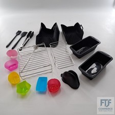 17PCS Airfryer Zubehör für Philips, Philips Dual Basket NA350 3000 SerieElektrof