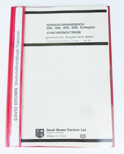 David brown werkstatthandbuch - david,