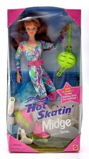 1994 Inline Hot Skatin' Midge Barbie Puppe mit Rollerskates / Mattel 13393, Ovp