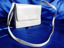 Kleine Handtasche Abendtasche  - 60er Jahre Stil - beige weiß - Schultertasche