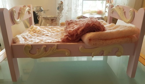 Puppenbett shabby babyshooting - shabby,