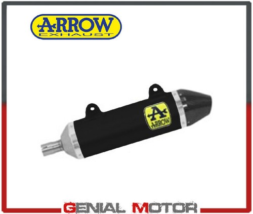 Auspuff arrow alum schwarz - auspuff,