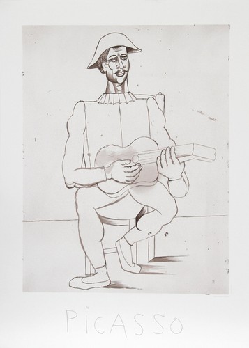 Pablo picasso arlequin - pablo, picasso,