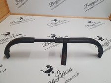 Bugaboo Donkey schwarz 1 2 komplett tatsächlicher Lenker NEU Echtlederbezüge