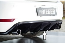 Rieger Heckeinsatz Diffusor Schwarz Glanz passend für VW Golf 6 GTI 00088023