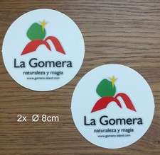 2 Sticker Aufkleber Insel La Gomera Spanien Kanaren Urlaub Vallehermoso Hermigua