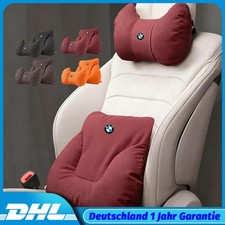 Yacht-Velours Autositz Kissen Nackenkissen Knopfstütze Taillenstütze für BMW