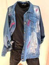 Jacke Jeans Blazer Longjacke Damen blau onesize Gr.ca XL,XXL ,3XL