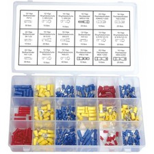 350 x Kabelschuh Steckverbinder Presskabelschuh Flachstecker Stoßverbinder SET