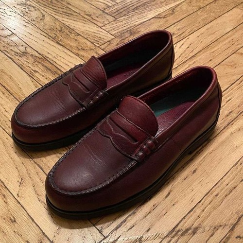 Men red wing loafers burgundy - wing,