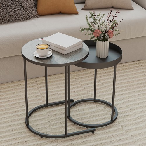Couchtisch rund set - couchtisch,