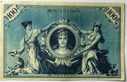 100 einhundert mark 1908 - mark, grün
