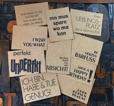 Kartenset handgedruckt