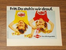 Seltene Werbung Trumpf FRITT Kaubonbons - Da steh'n wir drauf 1980