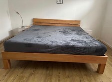 All inclusive: Massivholz Doppelbett mit Matratzen und LR, 2x2m, NP (1000€)