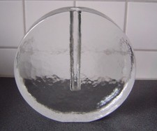 Vintage WALTHER GLAS Solifleurvase Zweigvase transparent Höhe Ø 18cm Blockvase