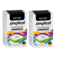 Simplicol Textilfarbe Expert Marine-Blau 150g 2er Pack