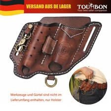 TOURBON 4-in-1 Camping-Organizer Multitool EDC Taschenlampe Stift Gürtelholster