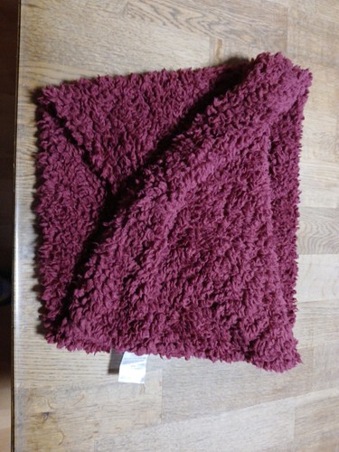 Loopschal fluffig bordaux - loopschal, fluffig,