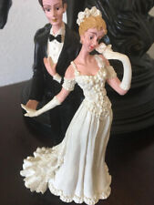 Brautpaar Figuren Tortenfigur Hochzeitspaar Tortenaufsatz Tischdeko 17 cm