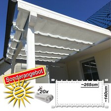 TOP Seilspannmarkise weiss ca