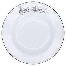 Suppenteller Kronester Bavaria Anno Dazumal Guten Appetit schwarz