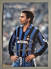 Hansi Müller Inter Mailand Italien Autogrammkarte Fußball signiert Nationalelf