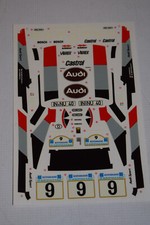 Tamiya Decals Abziehbild Audi Quattro Rally 1:24