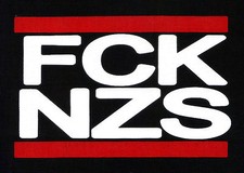 FCK NZS Patch / Aufnäher Neu Punk Gegen Nazis Punkrock Gegen Rechts Nazis Raus 