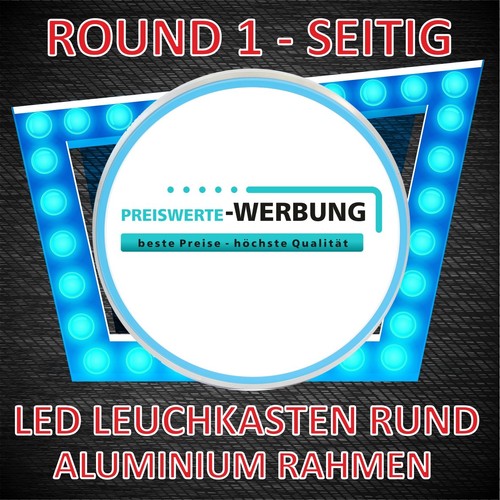 Led lichtwerbung rund seitig - led,