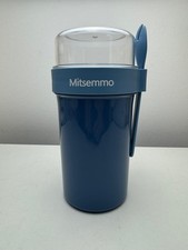 Müsli Cup To Go Frühstücksbecher mit Löffel 760ml+230ml Cornflakes Box Blau