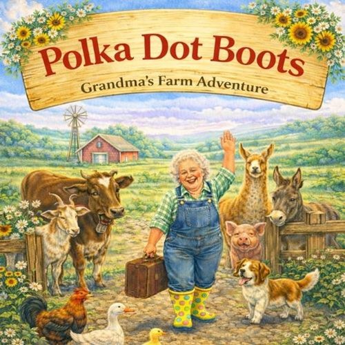 Polka dot boots - polka, grandma's