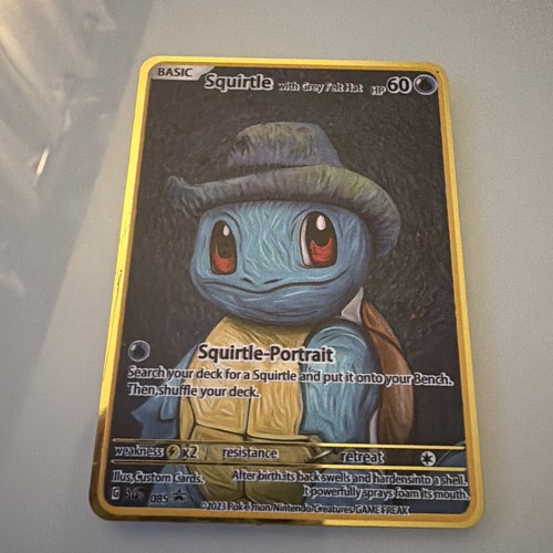 Squirtle mit grauem filzhut - squirtle,