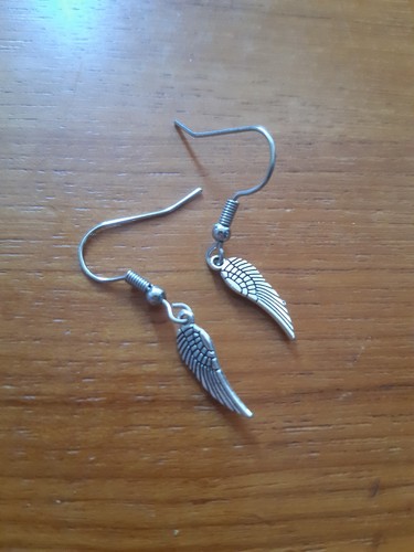 Ohrringe engel flügel vogel - ohrringe,