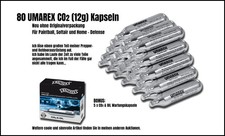 TOP. Outdoor: 80 Stück UMAREX CO2 Kapseln. Paintball. Softair... + BONUS. NEU.