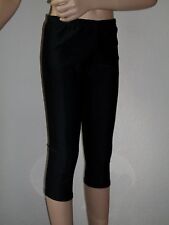 Capris 3/4 Leggings Glanz Voltigierhosen schwarz Gr. 128-176
