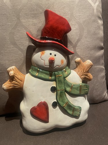 Großer porzellan schneemann - großer,