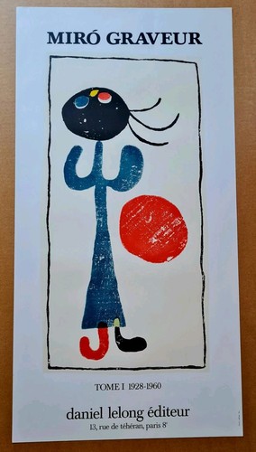 Joan miro original plakat - joan,