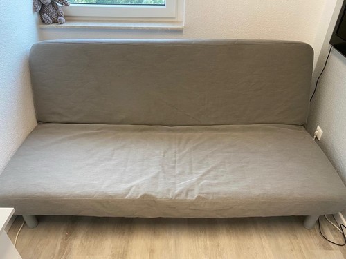Ikea schlafsofa grau armlos - schlafsofa,