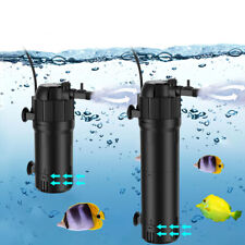 5-in-1Aquarium Innenfilter mit UV Aquarium 500 800L/h Filter Pumpe Einstellbarer