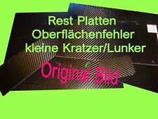 Reste verschiedene Größen  Oberflächen Fehler CFK  Carbon Kohlefaser Platte