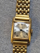 Slava Damenuhr 17 Jewels Mechanisch Gold