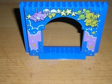 Lego  Panel Tor Tür  dekoriert 4x16x10 Karneval blau Juniors 15626   ( J 3 )
