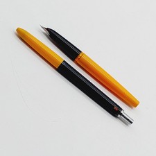 Montblanc Carrera 4 Farb Stift + Füller   gelb/schwarz Ersatzteilspender 