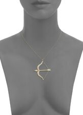 SYDNEY EVAN 14K Gold & Diamond bow and arrow Large Necklace Länge 41cm/16.5" ?