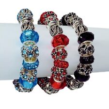 Charms Armband 925 Sterling Silber Armkette Damen Geschenk Schmuck Bracelet 19cm