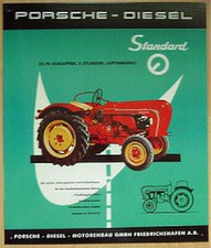 Retro Blechschild Oldtimer Traktor Porsche Diesel Standard Schlepper