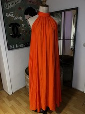 COS Neckholder Maxikleid, Orange, L