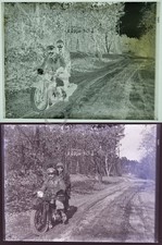 Seltenes Foto Glasnegativ -