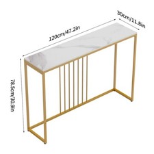 Konsolentisch Weiß / Gold